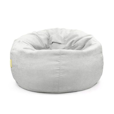 Jumbble Oasis Soft Weave Bean Bag with Removable Layer [Washable] | Cozy Bean Bag Ideal for Indoor Lounging | Kids & Adult | Soft Fabric | Filled with Polystyrene Beads(Kids, White)