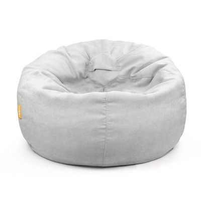 Jumbble Oasis Soft Weave Bean Bag with Removable Layer [Washable] | Cozy Bean Bag Ideal for Indoor Lounging | Kids & Adult | Soft Fabric | Filled with Polystyrene Beads(Kids, White)