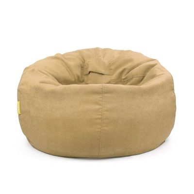 Jumbble Oasis Soft Weave Bean Bag with Removable Layer [Washable] | Cozy Bean Bag Ideal for Indoor Lounging | Kids & Adult | Soft Fabric | Filled with Polystyrene Beads(Kids, Beige)