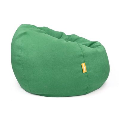 Jumbble Oasis Soft Weave Bean Bag with Removable Layer [Washable] | Cozy Bean Bag Ideal for Indoor Lounging | Kids & Adult | Soft Fabric | Filled with Polystyrene Beads(Kids, Green)