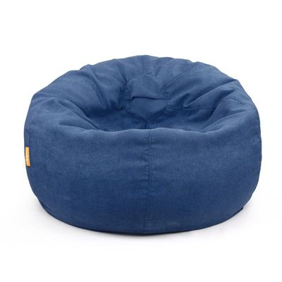 Jumbble Oasis Soft Weave Bean Bag with Removable Layer [Washable] | Cozy Bean Bag Ideal for Indoor Lounging | Kids & Adult | Soft Fabric | Filled with Polystyrene Beads(Kids, Royal Blue)