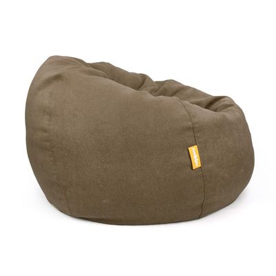 Jumbble Oasis Soft Weave Bean Bag with Removable Layer [Washable] | Cozy Bean Bag Ideal for Indoor Lounging | Kids & Adult | Soft Fabric | Filled with Polystyrene Beads(Kids, Brown)