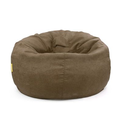 Jumbble Oasis Soft Weave Bean Bag with Removable Layer [Washable] | Cozy Bean Bag Ideal for Indoor Lounging | Kids & Adult | Soft Fabric | Filled with Polystyrene Beads(Kids, Brown)