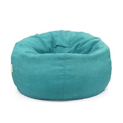 Jumbble Oasis Soft Weave Bean Bag with Removable Layer [Washable] | Cozy Bean Bag Ideal for Indoor Lounging | Kids & Adult | Soft Fabric | Filled with Polystyrene Beads(Kids, Light Blue)