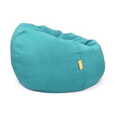 Jumbble Oasis Soft Weave Bean Bag with Removable Layer [Washable] | Cozy Bean Bag Ideal for Indoor Lounging | Kids & Adult | Soft Fabric | Filled with Polystyrene Beads(Kids, Light Blue)