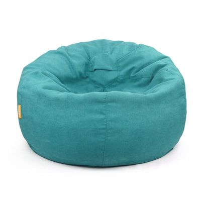 Jumbble Oasis Soft Weave Bean Bag with Removable Layer [Washable] | Cozy Bean Bag Ideal for Indoor Lounging | Kids & Adult | Soft Fabric | Filled with Polystyrene Beads(Kids, Light Blue)