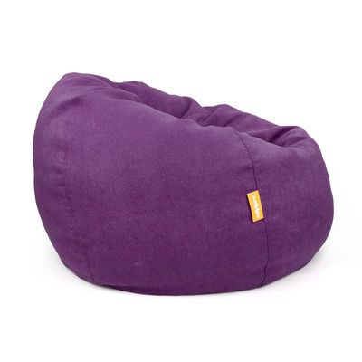 Jumbble Oasis Soft Weave Bean Bag with Removable Layer [Washable] | Cozy Bean Bag Ideal for Indoor Lounging | Kids & Adult | Soft Fabric | Filled with Polystyrene Beads(Kids, Purple)