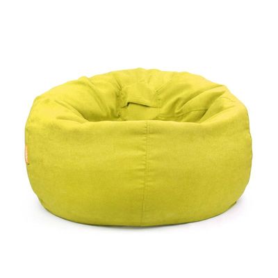 Jumbble Oasis Soft Weave Bean Bag with Removable Layer [Washable] | Cozy Bean Bag Ideal for Indoor Lounging | Kids & Adult | Soft Fabric | Filled with Polystyrene Beads(Kids, Yellow)