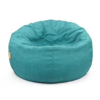 Jumbble Oasis Soft Weave Bean Bag with Removable Layer [Washable] | Cozy Bean Bag Ideal for Indoor Lounging | Kids & Adult | Soft Fabric | Filled with Polystyrene Beads(Large, Light Blue)