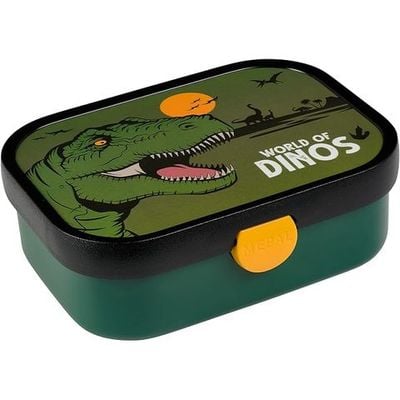 Mepal - Lunch Box Campus - Bento Lunch Box For Children - Lunch Box With Bento Compartment & Fork - Lunch Box With Clip Closure - BPA-free & Dishwasher Safe - 750 ml - Dino