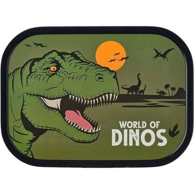 Mepal - Lunch Box Campus - Bento Lunch Box For Children - Lunch Box With Bento Compartment & Fork - Lunch Box With Clip Closure - BPA-free & Dishwasher Safe - 750 ml - Dino