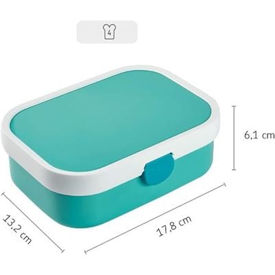 Mepal - Lunch Box Campus - Bento Lunch Box For Children - Lunch Box With Bento Compartment & Fork - Lunch Box With Clip Closure - BPA-free & Dishwasher Safe - 750 ml - Dino