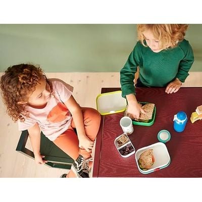 Mepal - Lunch Box Campus - Bento Lunch Box For Children - Lunch Box With Bento Compartment & Fork - Lunch Box With Clip Closure - BPA-free & Dishwasher Safe - 750 ml - Dino