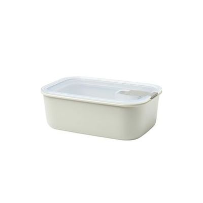 Mepal – Food container EasyClip – Food containers with lids - Clip closure - Suitable for the microwave, steam oven, refrigerator & freezer - Airtight & leakproof - 1000 ml - Nordic white