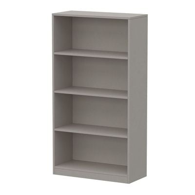 Mahmayi Wooden Storage Display Shelves 4-Tier Freestanding, Top Shelf for Decoration Ideal for Storing and Displaying your possessions - Light Grey