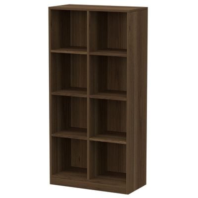 Mahmayi Wooden Display Shelves with 8 Storage Compartment, Freestanding, Top Shelf for Decoration Ideal for Storing Book, Files, Showpieces - Zabrano