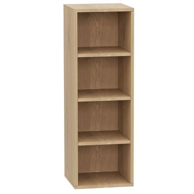 Mahmayi Wooden Storage Display Shelves 4-Tier Freestanding, Box Shelves, Top Shelf for Decoration Ideal for Storing and Displaying your possessions - Light Imperia