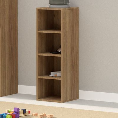 Mahmayi Wooden Storage Display Shelves 4-Tier Freestanding, Box Shelves, Top Shelf for Decoration Ideal for Storing and Displaying your possessions - Zabrano