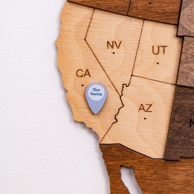 Wooden Location Pins