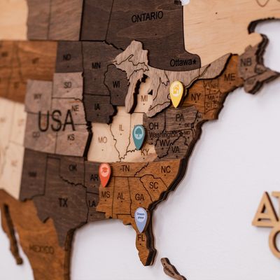 Wooden Location Pins for Wooden World Map | Enjoy The Wood