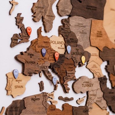 Wooden Location Pins for Wooden World Map | Enjoy The Wood