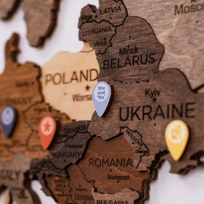 Wooden Location Pins for Wooden World Map | Enjoy The Wood