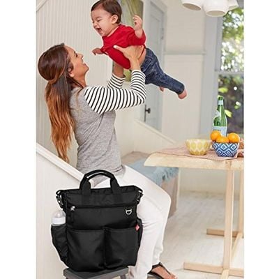 Skip Hop Duo Signature Diaper Bag (Black), 13X6X14 Inch (Pack Of 1)