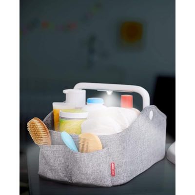 Skip Hop Light Up Diaper Caddy, Grey, 1 Count (Pack of 1) (304300)