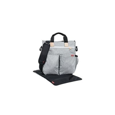 Skip Hop Duo Signature Tote Bag, Grey Melange