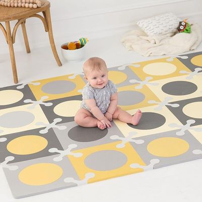 Skip Hop Skip * Hop Sk-245111 Foam Carpet Tiles Grey/Gold