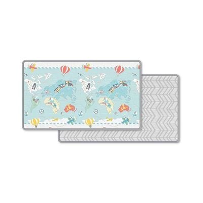 Skip Hop Reversible Playmat-Little Travellers, Grey