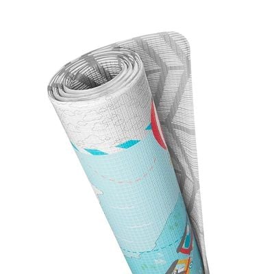 Skip Hop Reversible Playmat-Little Travellers, Grey