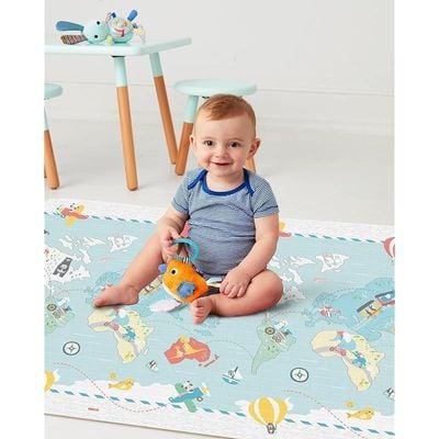 Skip Hop Reversible Playmat-Little Travellers, Grey