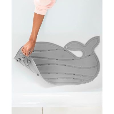 Skip Hop Non-Slip Baby Bath Mat, Moby, Grey