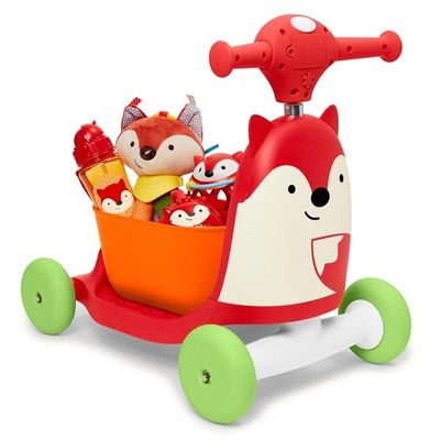 Skip Hop Zoo 3-In-1 Ride-On Toy, Fox