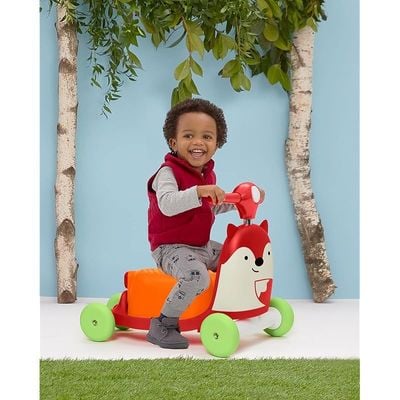 Skip Hop Zoo 3-In-1 Ride-On Toy, Fox