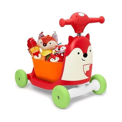 Skip Hop Zoo 3-In-1 Ride-On Toy, Fox