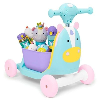 Skip Hop Zoo 3-in-1 Ride-On Toy, Unicorn