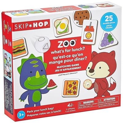 Skip Hop Toddler Memory &amp; Matching Game, Zoo What'S For Lunch?