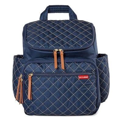 Skip Hop Diaper Bag Backpack: Forma, Multi-Function Baby Travel with Changing Pad &amp; Stroller Attachment, Navy