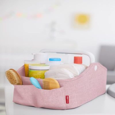 Skip Hop Light Up Diaper Caddy Heather Pink