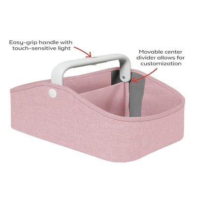 Skip Hop Light Up Diaper Caddy Heather Pink