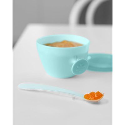 Skip Hop Baby Feeding Mealtime Gift Set, Grey/Teal