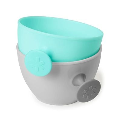 Skip Hop Baby Feeding Mealtime Gift Set, Grey/Teal