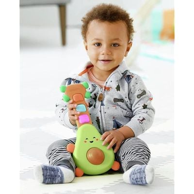 Skip Hop Rock-A-Mole Avocado Guitar, Musical Toy from 6 Months