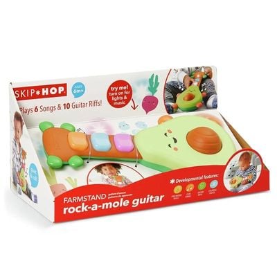 Skip Hop Rock-A-Mole Avocado Guitar, Musical Toy from 6 Months