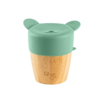 Skip Hop Bamboo Cup With 2 Silicone Lids