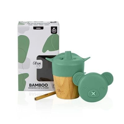 Skip Hop Bamboo Cup With 2 Silicone Lids