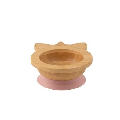 Skip Hop Citron Organic Bamboo Bowl 250ml Suction + Spoon Unicorn Blush Pink