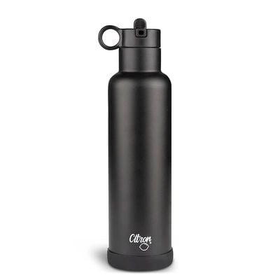 Skip Hop Citron Citron- Vacuum Insulated Stainless Steel Water Bottle 750ml- Black